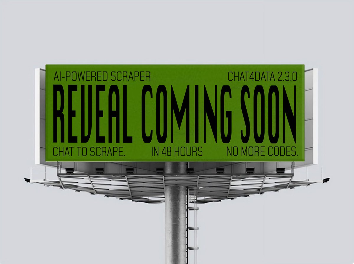 chat4data's tweet image. 📢 Heads Up: We’ve been working on something new for #Chat4Data…
 🤔Hint: it’s simpler, smarter, and gives you way more freedom.
 👀Any guesses? 
 Reveal coming soon.