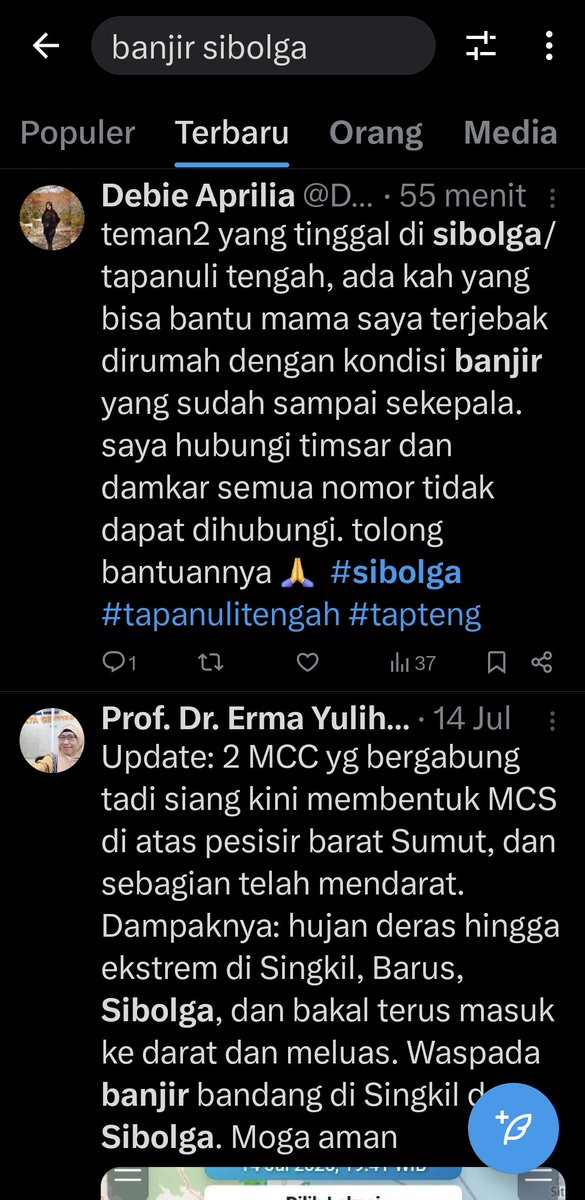 infomitigasi's tweet image. Ini fakta yang terjadi di luar jawa, ada banjir besar terjadi, tapi ketika kami coba cari di X dengan kata kunci &quot;Banjir Tapteng&quot; maupun &quot;banjir sibolga&quot; yang ini yang kami temukan setidaknya sampai pada pukul 13:00 WIB 25-November-2025.
merujuk pada fakta ini kita bisa tahu…