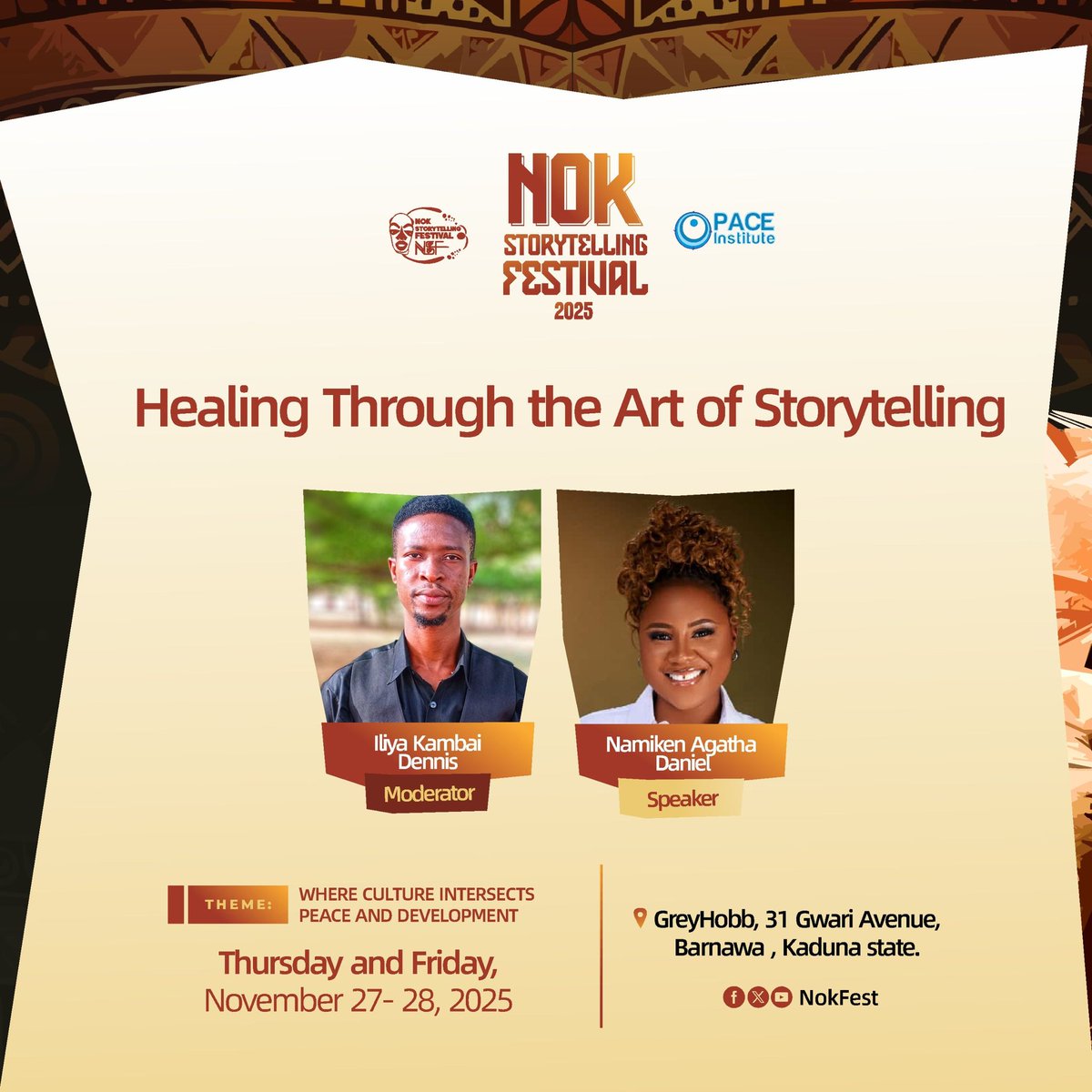 In this conversation on “Healing Through the Art of Storytelling,” <a href="/SonOfMalpauliya/">Iliya Kambai Dennis🥳</a> hosts <a href="/NamikenD/">Namiken Daniel</a> to discuss how story exchanges can provide psychosocial support in times of crisis.