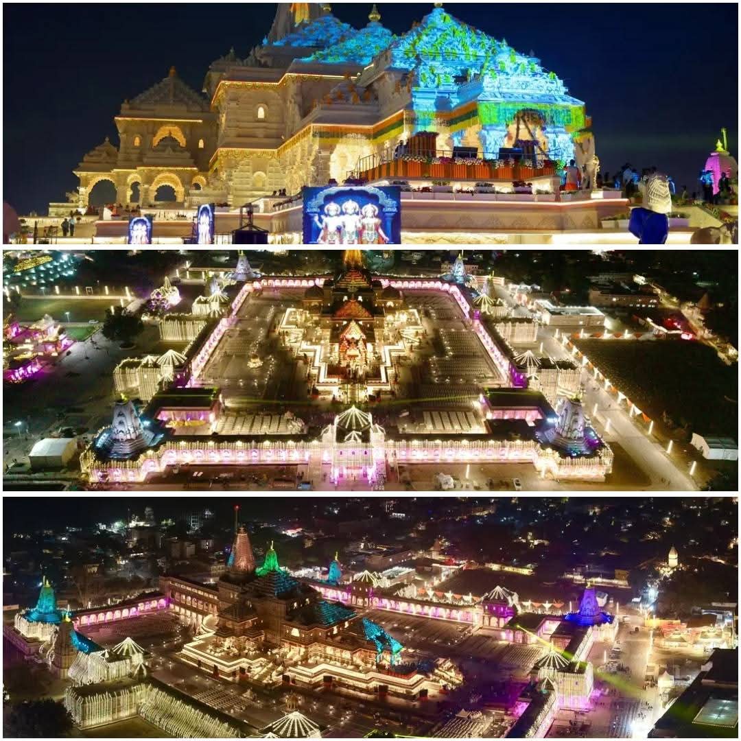 प्रभु श्री राम के चरणों मे अपनी उपस्थिति दर्ज कराते है,
हम सब मिल कर आज प्रभु का जयकारा लगाते है..❤️🚩

#Ayodhya 
#JaiShriRam