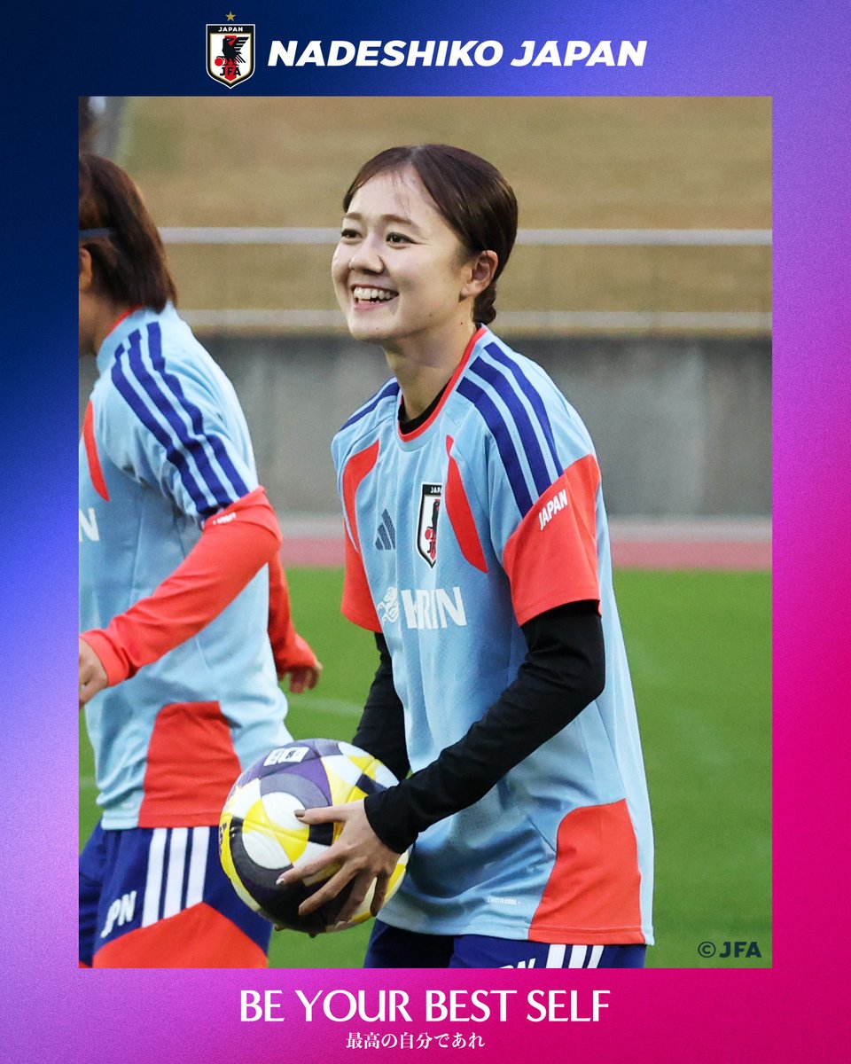 🔹なでしこジャパン🔹 𝗦𝗠𝗜𝗟𝗘😊 #吉田莉胡 YOSHIDA Riko #中嶋淑乃