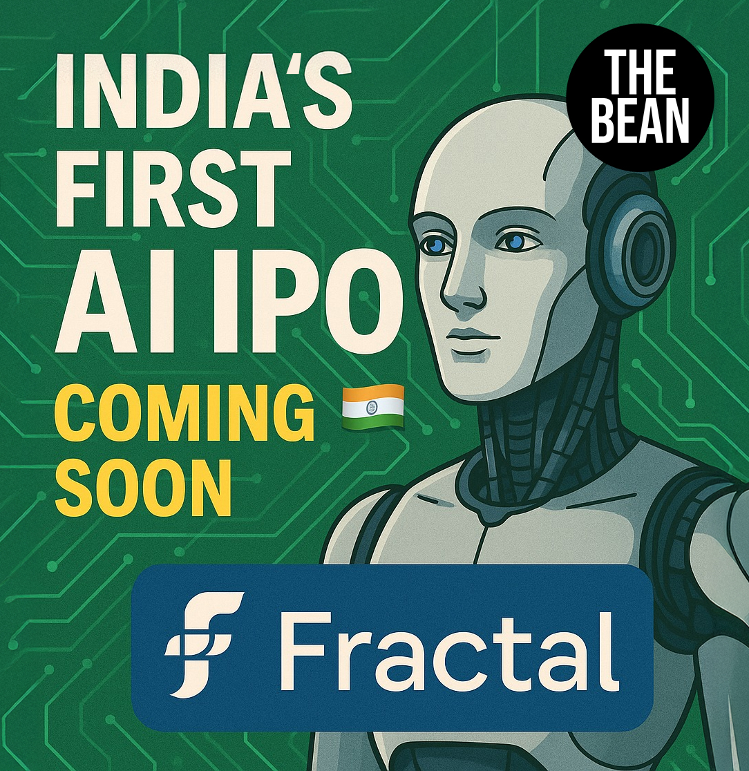 TheBean_media's tweet image. 1/8
India is finally getting its first #AI IPO. 🤖🇮🇳
@FractalAI has received #SEBI approval to launch its public issue.
It’s set to be a landmark listing for the Indian tech sector.
A thread on what you need to know. 🧵
#FractalAnalytics #IPO #ArtificialIntelligence