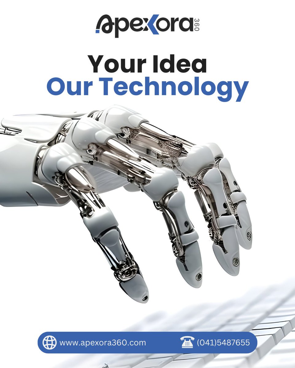 Apexora360's tweet image. 🤖 Your Idea, Our Technology 💡

At Apexora360, we turn your ideas into reality with cutting-edge tech. Let’s innovate together! 🚀

#Innovation #TechSolutions #AI #DigitalTransformation #Apexora360 #TechExcellence #BusinessInnovation