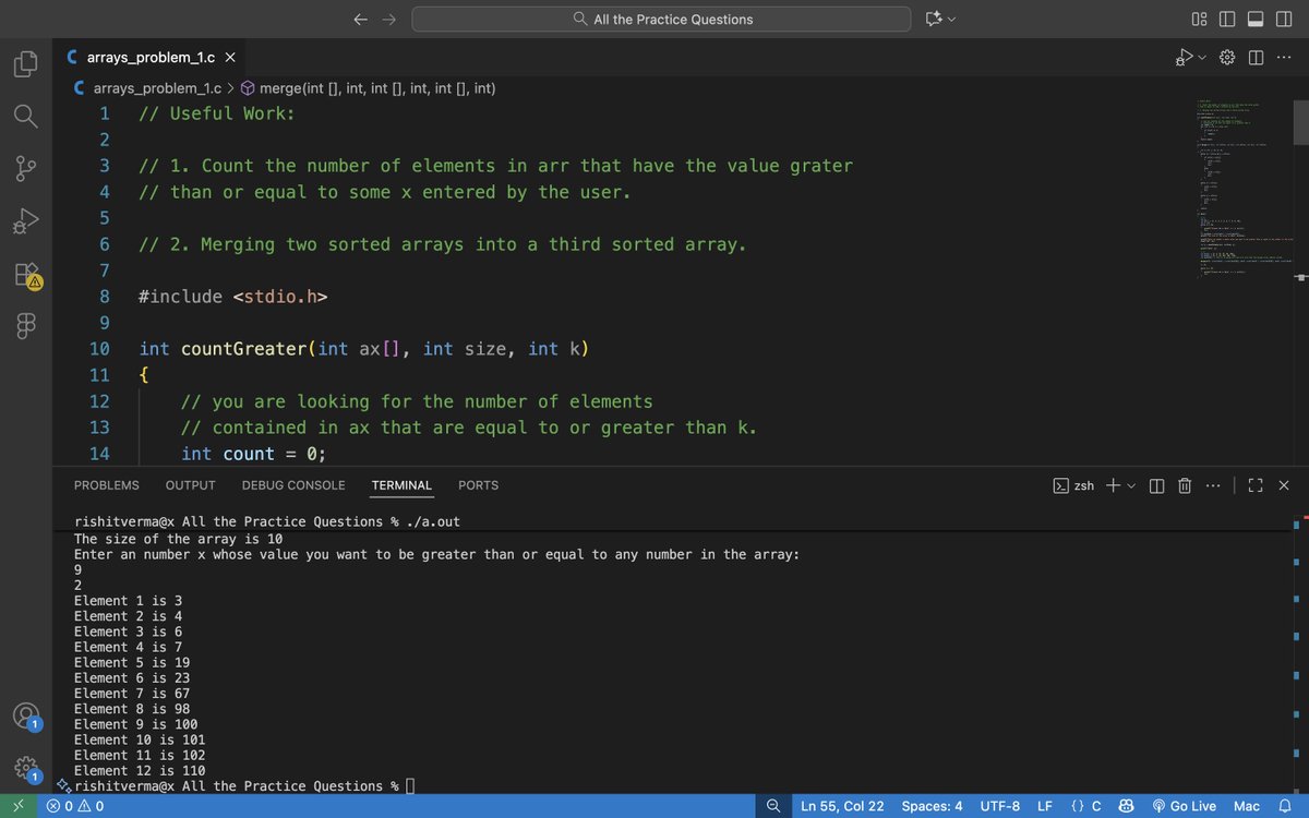 buildwithrishit's tweet image. Day 8 of #30DaysOfCode (for yesterday):

- Worked on a C arrays and function problem

Thanks 🫡