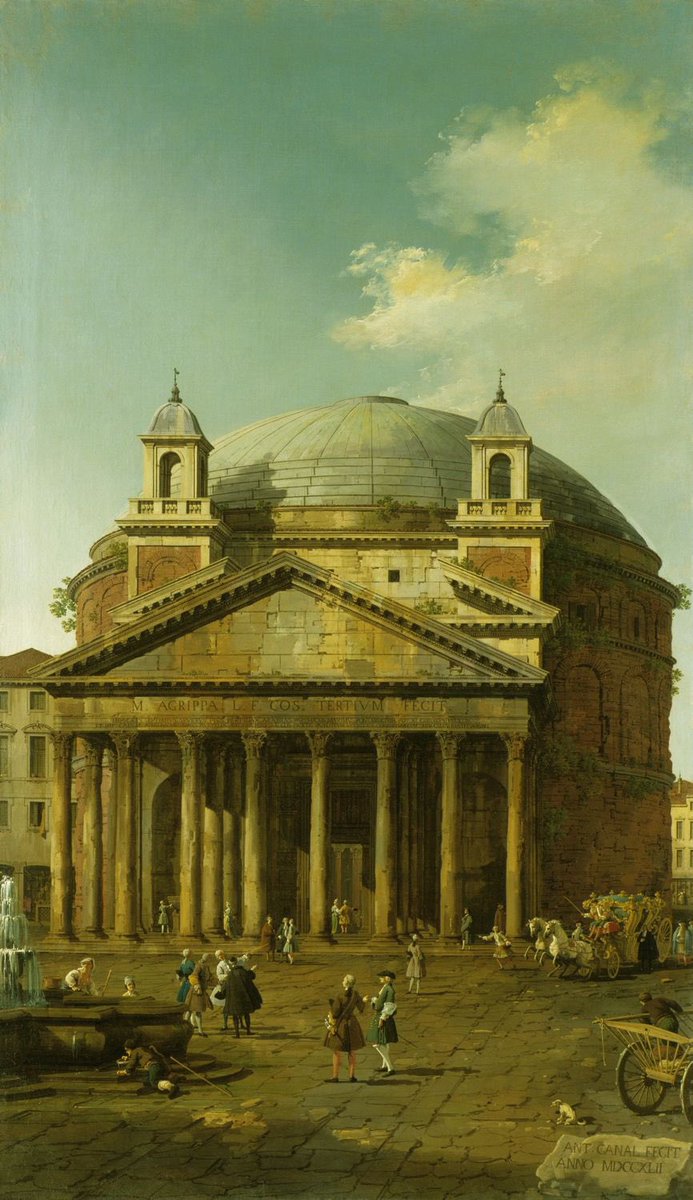 SeekAfterBeauty's tweet image. Rome, The Pantheon (1742), by Canaletto