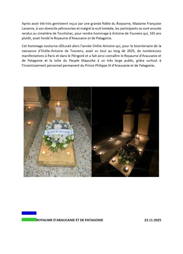 Prince Philippe III d’Araucanie et de Patagonie tweet media