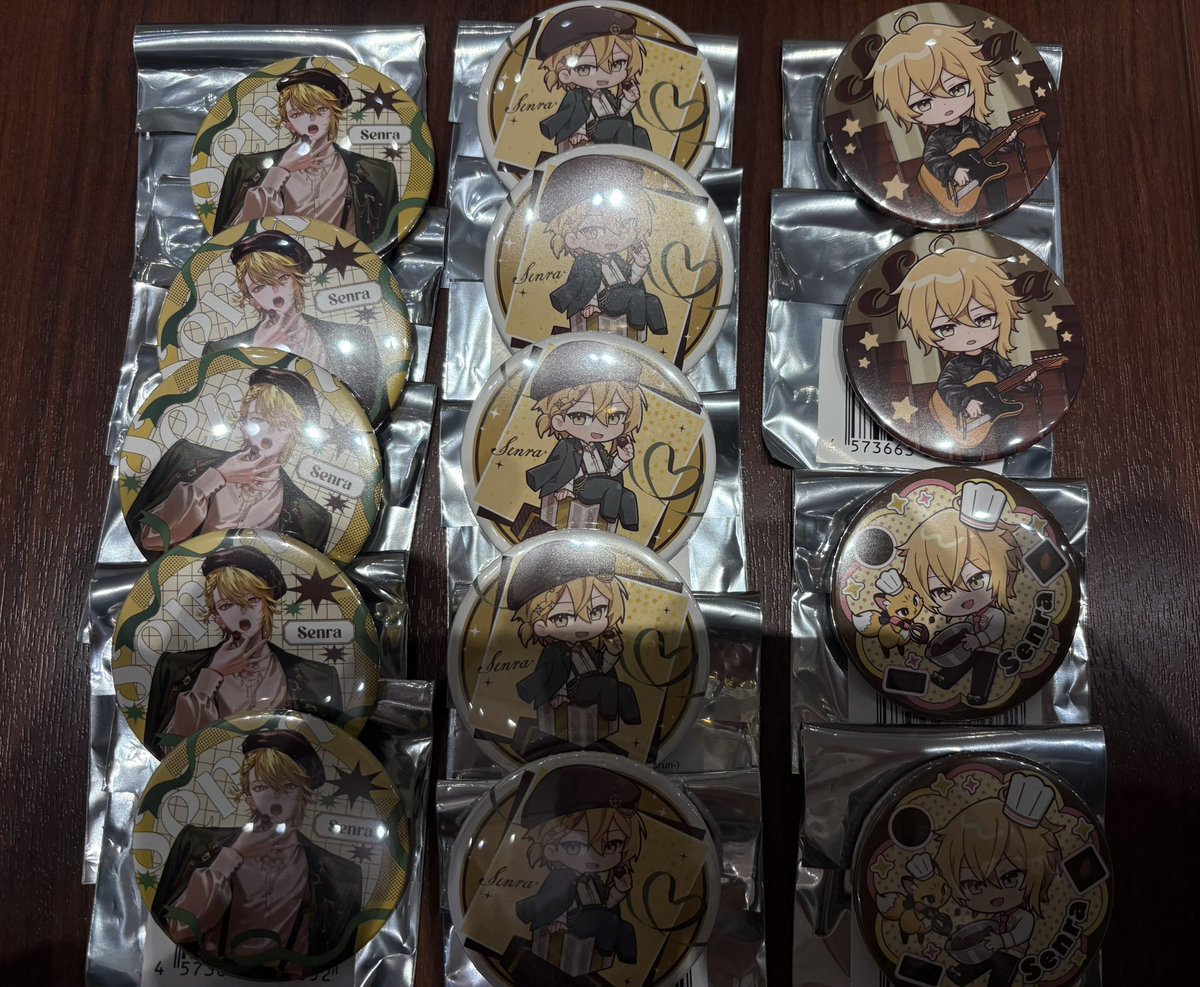 センワン缶バッジ 2025 Brun 交換 買取 譲:画像参照(N) 求現金(定価