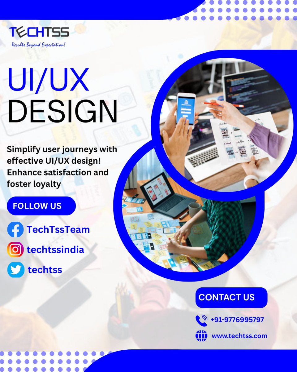 TechTss's tweet image. Elevate your user experience with expert UX/UI design! We create intuitive, beautiful interfaces that enhance engagement and drive satisfaction, ensuring users connect seamlessly with your brand.
Click now&amp;gt;&amp;gt; techtss.com

#webdevelopment #smo #website