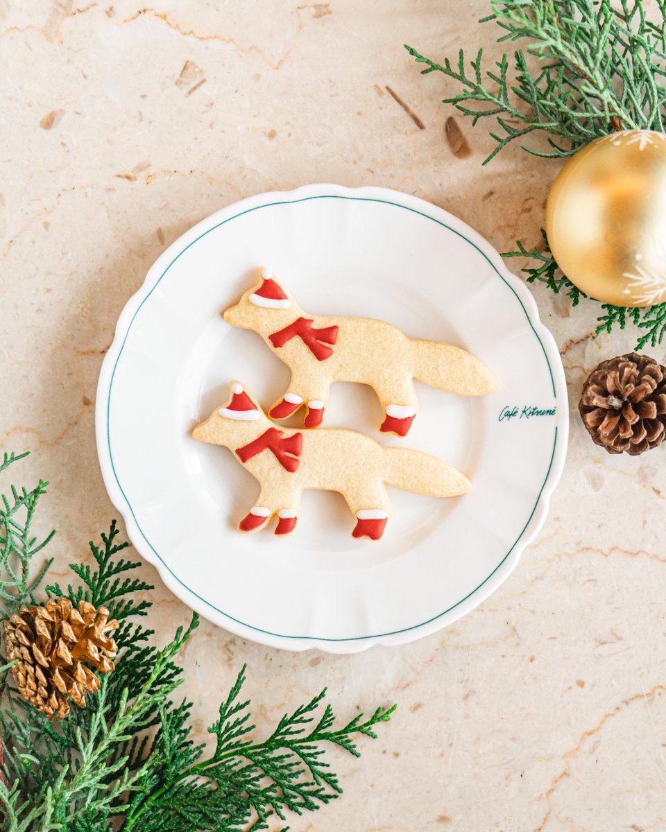 カフェ キツネ 青山店にて12月1日よりクリスマス キツネ サブレが登場