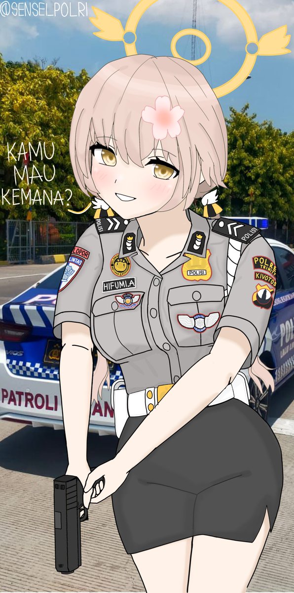 Death1AkaDeath's tweet photo. Ditilang polisi tapi polantas nya kyk begini?! 👀✨🌸

Blue archive polwan art
#BlueArchive #ブルアカ #Polwan #Polisi #LaluLintas #Indonesia https://t.co/1Ikeq000Ai