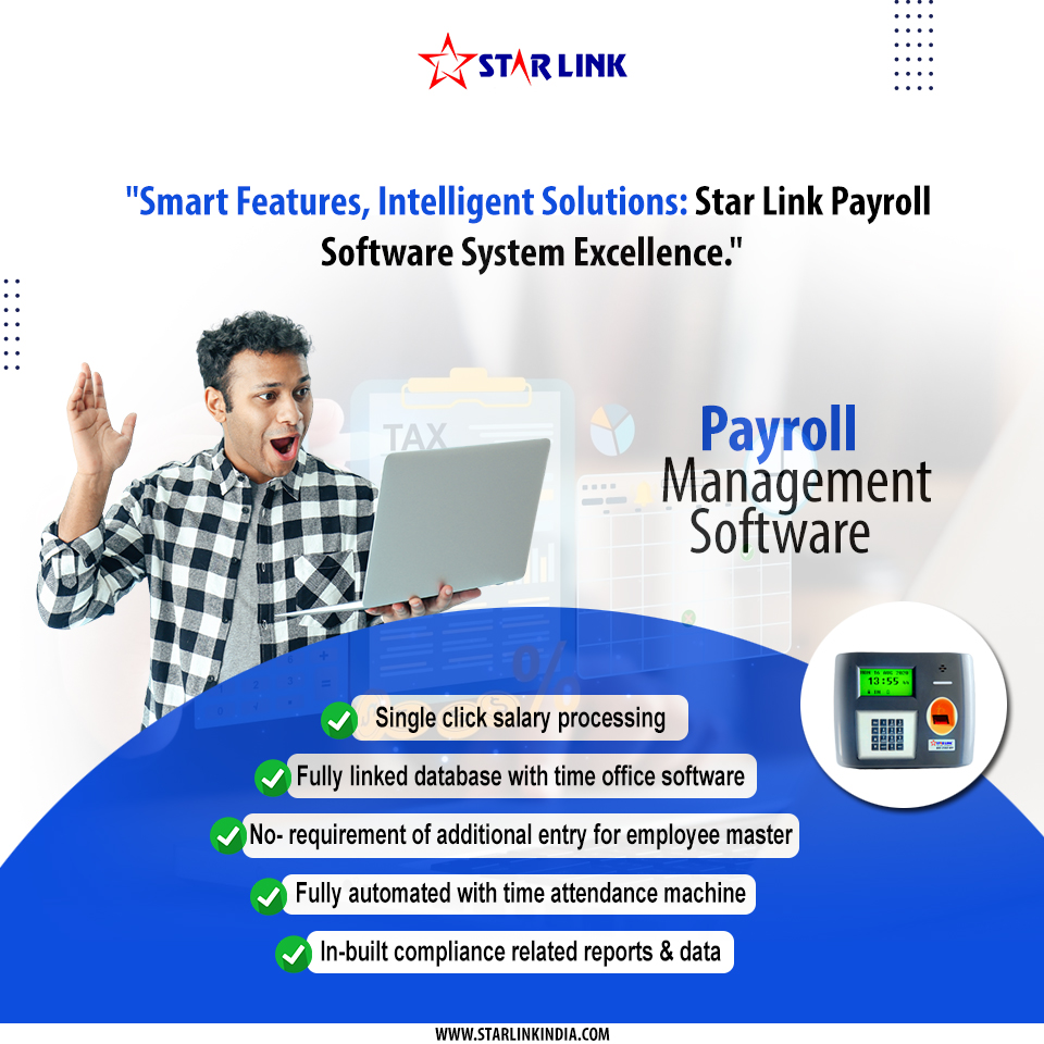 starlinkindia's tweet image. Make payroll stress-free with Star Link Payroll Management Software ✅
Auto salary processing | Time attendance integration | Compliance reports
Smart Features. Intelligent Solutions.
Power your HR with automation.
🌐 starlinkindia.com
#PayrollSoftware #StarLink #HRTech