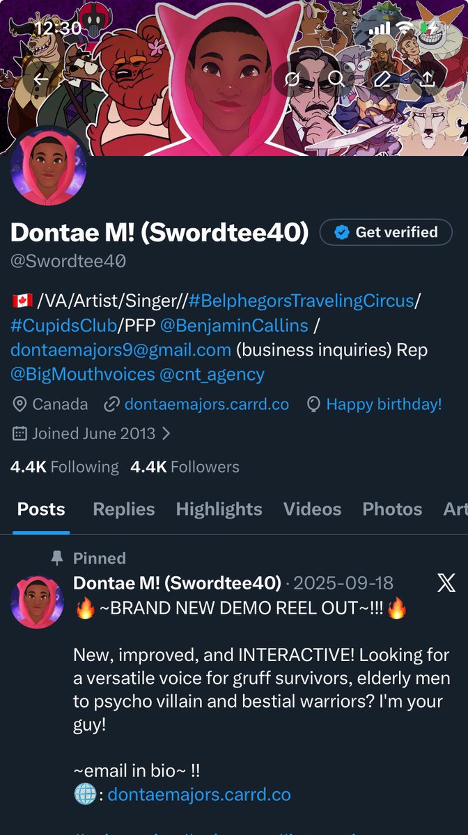 Dontae M! (Swordtee40) (COMMS OPEN!) tweet media