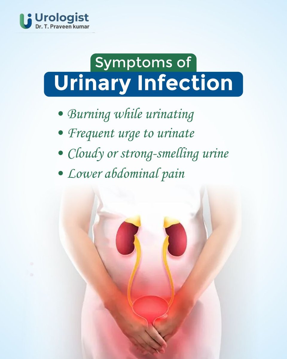 DrTPraveenKumar's tweet photo. Noticing unusual urinary discomfort?

Burning during urination, cloudy urine, or frequent urges can signal a urinary infection—early treatment helps prevent complications and speeds recovery.

📞 To book your urology consultation, call +91 9976105333

 #UrologyCare #Chennai https://t.co/bYKVYOA8u2