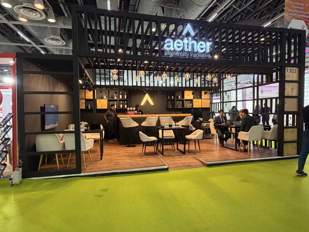 AetherInd's tweet image. Aether Industries limited at CPHI India from 25 to 27 November 2025, shaping the next chapter of advanced chemistry.

#aether #aetherindustrieslimited #CPHI #chemistry #CPHI