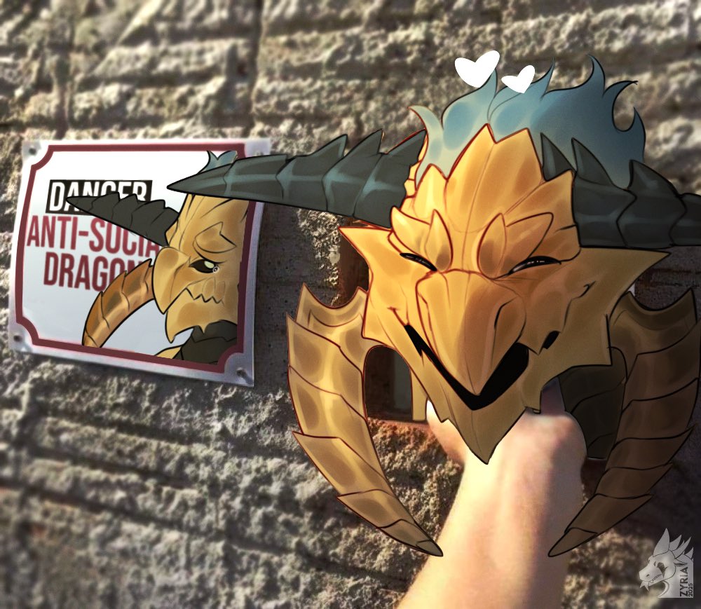 Silly creature getting some good scritches

Art done by <a href="/ZyriaArts/">Zyria ⚡</a>