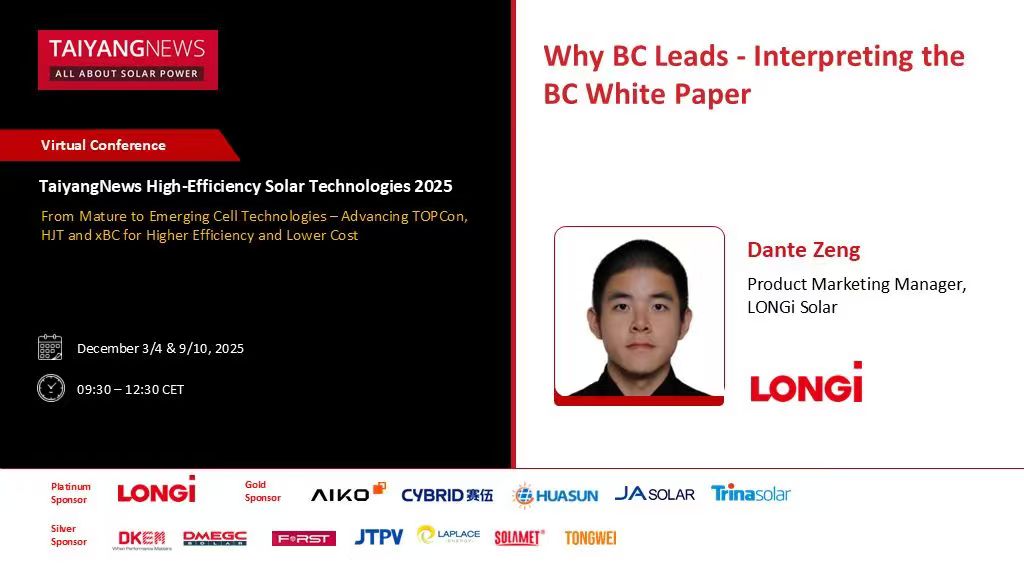 longi_solar's tweet image. Dante Zeng, Product Marketing Manager at LONGi Solar will be welcomed to the TaiyangNews - All About Solar annual flagship #VirtualConference on High-Efficiency Solar Technologies. 
Check the link below: 
linkedin.com/posts/taiyangn…