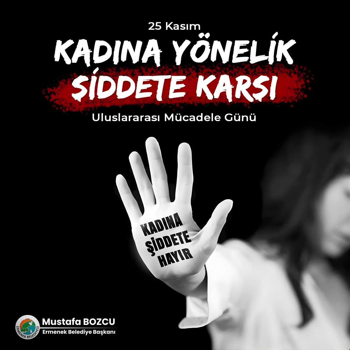 25 Kasım Kadına Yönelik Şiddete Karşı Uluslararası Mücadele Günü’nde bir kez daha hatırlatıyoruz:
Kadına yönelik şiddet bir insan hakkı ihlalidir.

Eşitliğin, dayanışmanın ve farkındalığın güçlendiği şiddetsiz bir toplum için kararlılıkla mücadele etmeye devam edeceğiz. #25Kasım