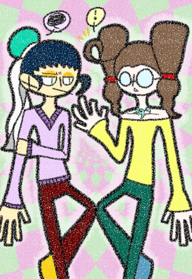 yokaiinaire1424's tweet image. ※等身高め+捏造私服注意🙇
久々にヒマ神とおひとり様を描きました！🥰💕この姿でも相変わらずの距離感でいてほしいわね…🫠