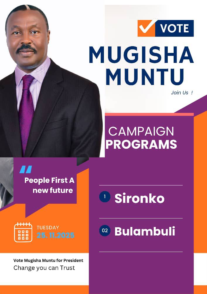 TheAllianceUG's tweet image. We are on a mission to build a strong &amp;amp; prosperous nation through disciplined leaders, empowered citizens &amp;amp; effective   institutions. Today, our team led by @mugishamuntu takes this message of transformation to the people in Sironko &amp;amp; Bulambuli districts.
#UgVotes2026
