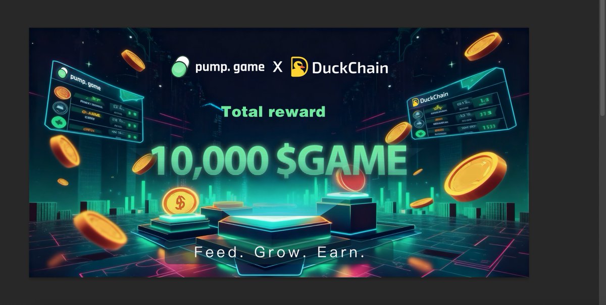 pumpdotgame's tweet image. pump.game x DuckChain Campaign is LIVE! 🎮🦆
🎁 20 lucky players will win $GAME rewards!

About 
An all-in-one multi-chain service provider combining NFT, gaming, and AI.

About DuckChain
The Telegram AI Chain. Empowering Telegram users to…