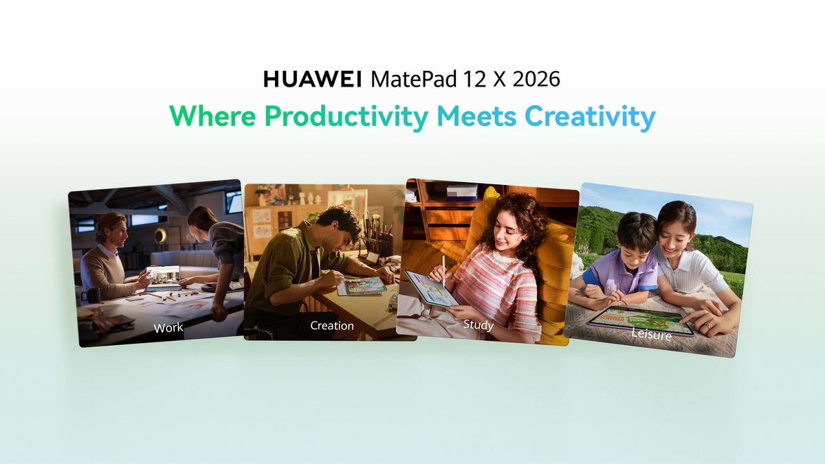 The HUAWEI MatePad 12 X (2026) arrives Nov 27! 🚀
A 4-in-1 tablet with PC-level performance, PaperMatte Display, and the new M-Pencil Pro for next-level creativity &amp; productivity.
Early bird deals available now!
#HUAWEIMatePad12X #HUAWEIPhilippines #TechPH

 <a href="/Huawei/">Huawei</a>