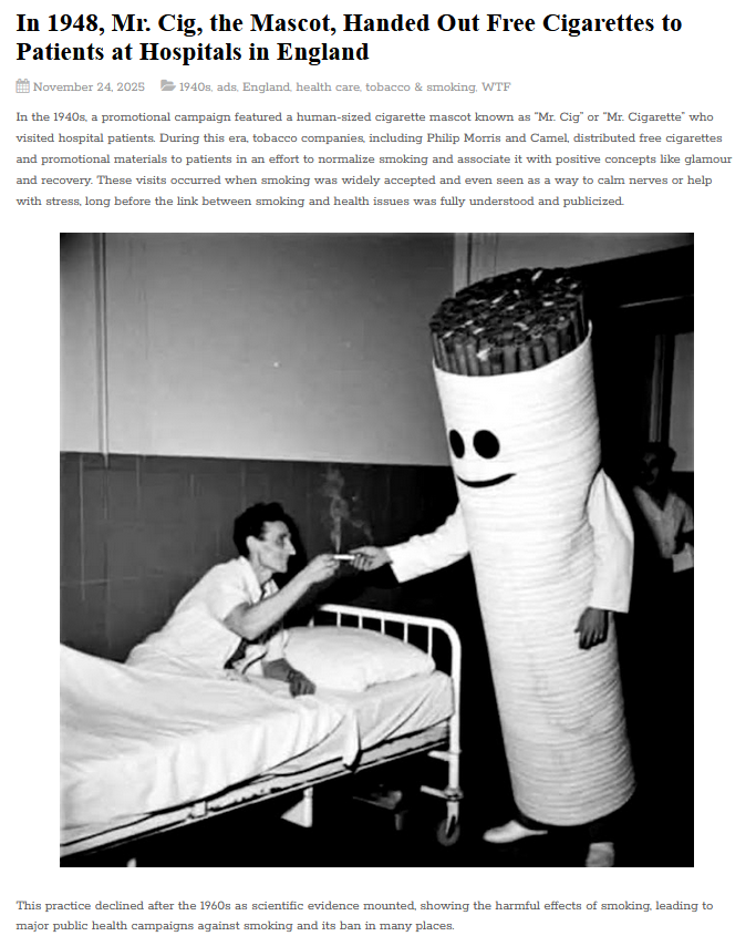 Trust the science, 1948. cr: Vintage Daily News.