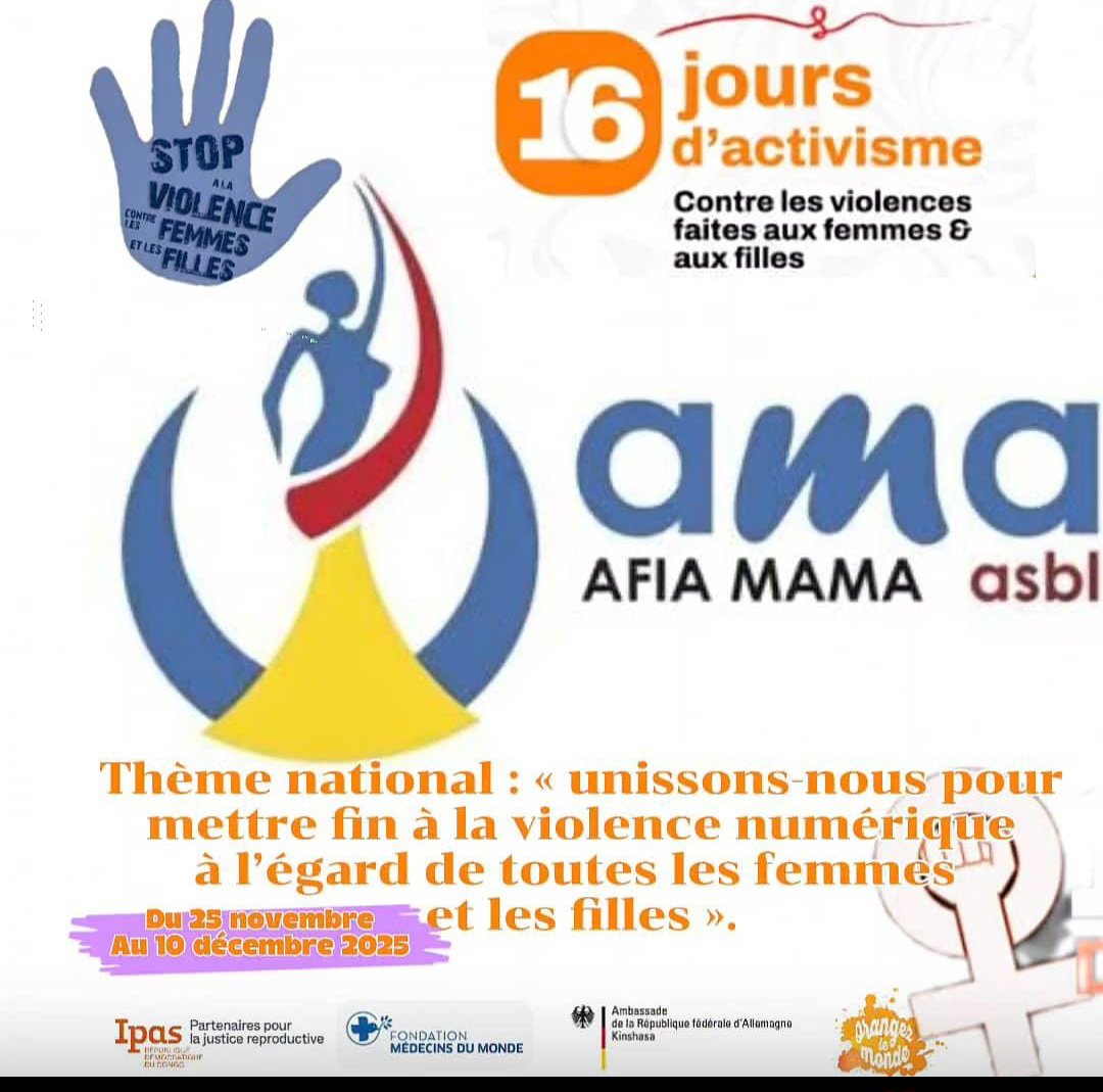 SenateLouis's tweet image. Du 25 au 10 nous @afiamama serons en ligne avec vous @IpasFrancophone , @fondation_mdm , @cgndrdc , ...