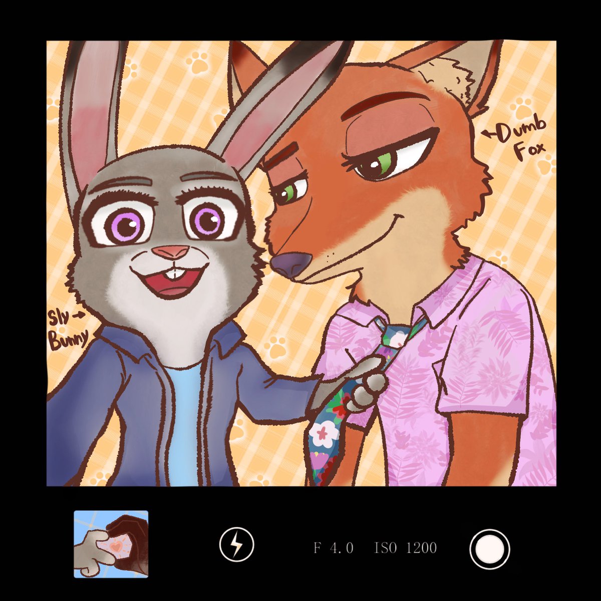 wangpeaaa's tweet image. My first wildehopps fanart