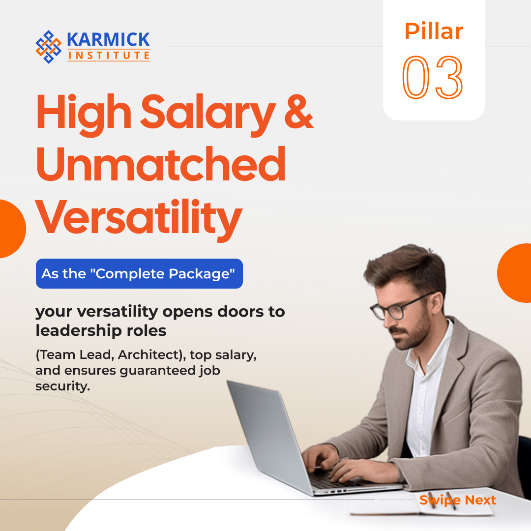 KarmickInst's tweet photo. Looking for a career that survives any tech slowdown? The secret is versatility, and that’s what Full-Stack delivers.

Acquire in-demand full stack skills now ➡️ https://t.co/0Sy2JHzRWC

#Career #FullStackDeveloper #FullStackTraining #TechSkills #HighPayingJobs #LearnToCode https://t.co/2B4tVRJA4m