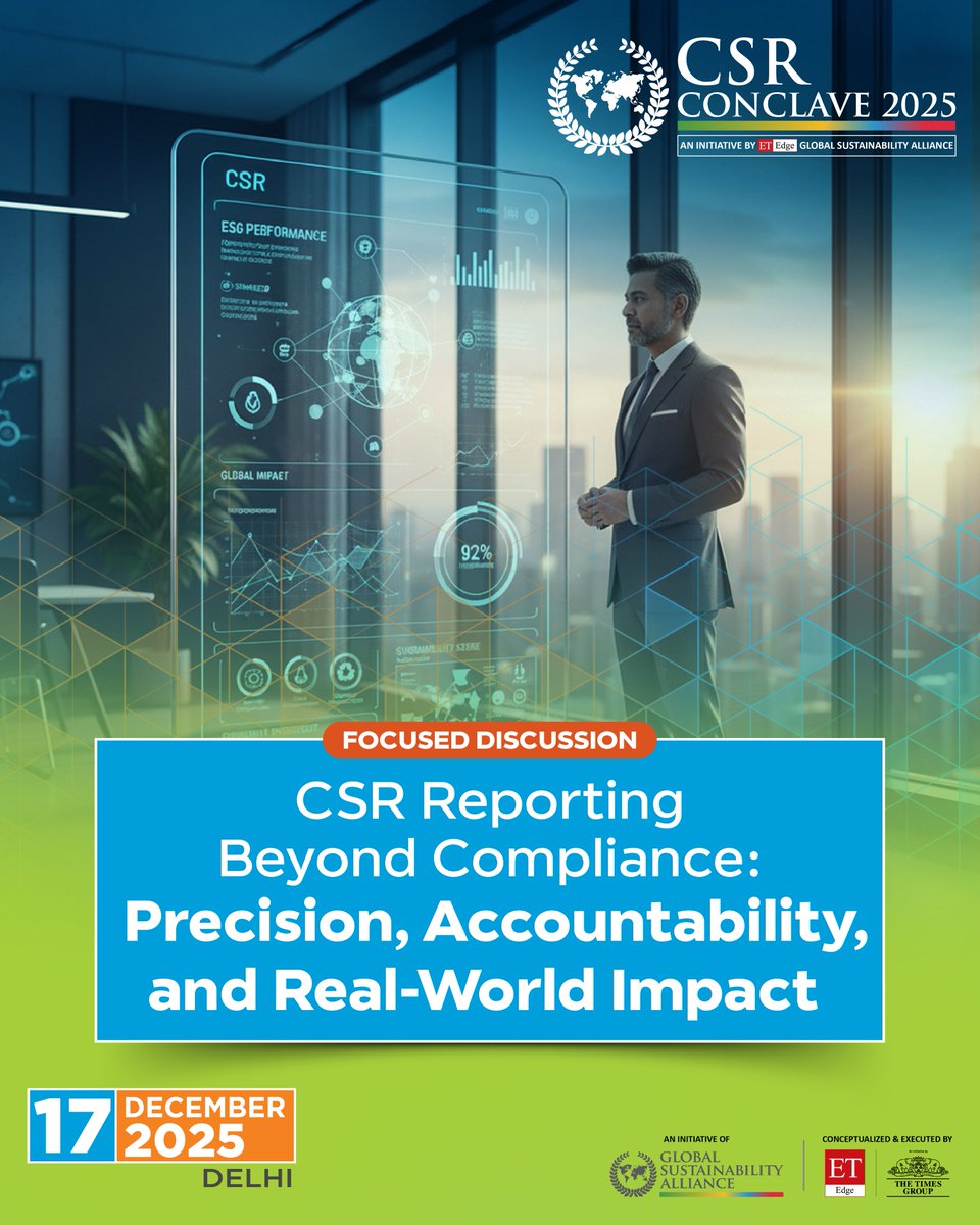 Accountability is the backbone of meaningful CSR, and the future belongs to organizations that go beyond ticking boxes to demonstrate real, measurable change.​

Join the session “CSR Reporting Beyond Compliance: Precision, Accountability &amp; Real-World Impact” this December to
