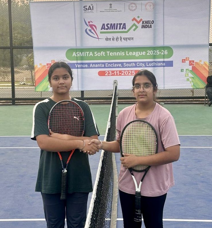 softtennis_ind's tweet photo. 🧍🏻‍♀️ ASMITA Soft Tennis League – Ludhiana, Punjab 🏆

📍 Venue: Ananta Enclave, South City, Ludhiana, Punjab

📅 Date: 23rd November 2025

#ASMITALeague #SoftTennisIndia #KheloIndia #SAI #MYAS #CityLeague #SoftTennisDevelopment

@AsmitaLeague https://t.co/naplmY1sYY