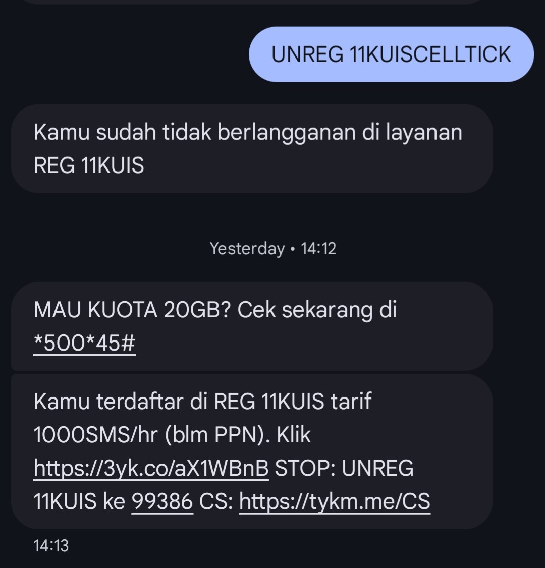 Gimana caranya stop penyedot pulsa <a href="/triindonesia/">3 Indonesia</a> ? Sudah unreg selalu auto register lagi. Dan banyak, tiap layanan menghabiskan sekian ratus sampai seribu rupiah per hari. Satu-satunya jalan cuma beli paket data aja, no pulsa.