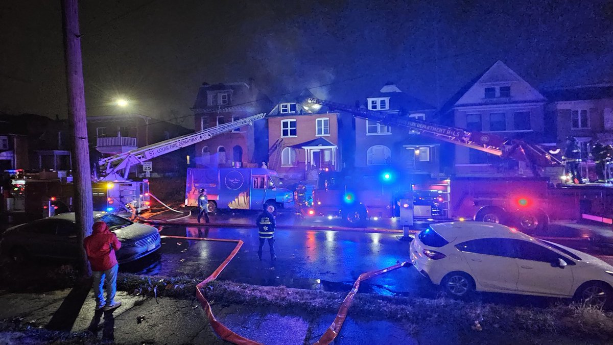 St. Louis firefighters on the scene of a first alarm fire in the 5200 block of Minerva
Nobody home at the time of the fire. Fire department said the building appeared to be under construction at the time. No injuries have been reported.