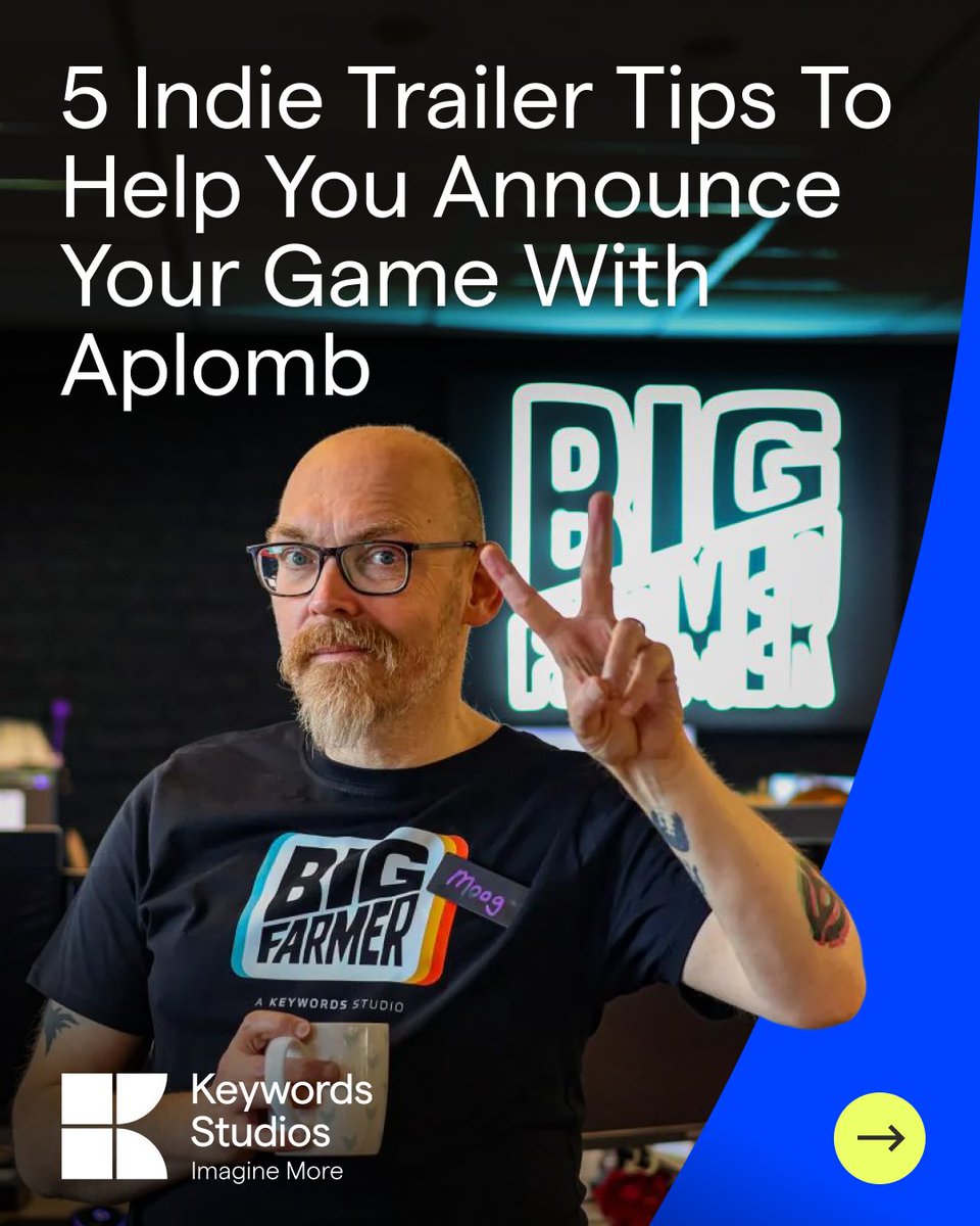 Making your first trailer? It’s one of the toughest parts of launching a game.

After 14 years and hundreds of trailers, Moog Gravett from Big Farmer shares five things every indie team should keep in mind ✌️ loom.ly/w0cXFMg 

#GameMarketing #CreativeAgency #GameDeveloper