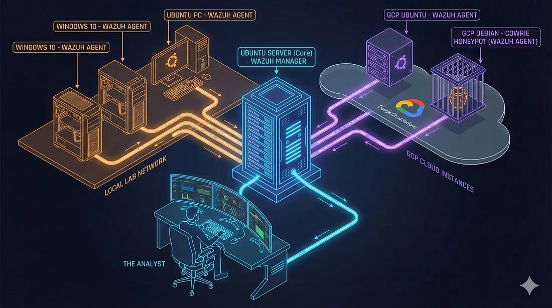 0xKayky's tweet image. Faz um tempo que estou fazendo um mini-lab com Wazuh. Como parte do meu estudo para entrar no SOC.

São 6 &quot;maquinas&quot;, 1 manager e 5 agents(um é honeypot para coletar)

Como o X limita o texto demais, está tudo no meu medium.
Medium: medium.com/@edukayky/proj…

#bolhasec #studysec
