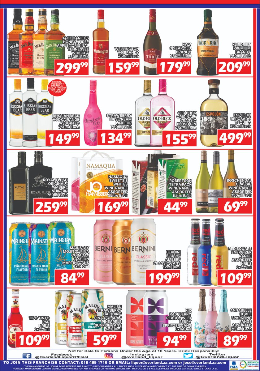 Get these Amazing deals available at Liquor Zone

20 November until 6 December 2025!

LIQUOR ZONE PROMOTION NOW ON!

FIND A STORE NEAR YOU! AND VIEW OUR AMAZING DEALS!
liquorzone.co.za/promotions/ OR bit.ly/3X2nis9

Available at selected Stores Near You!