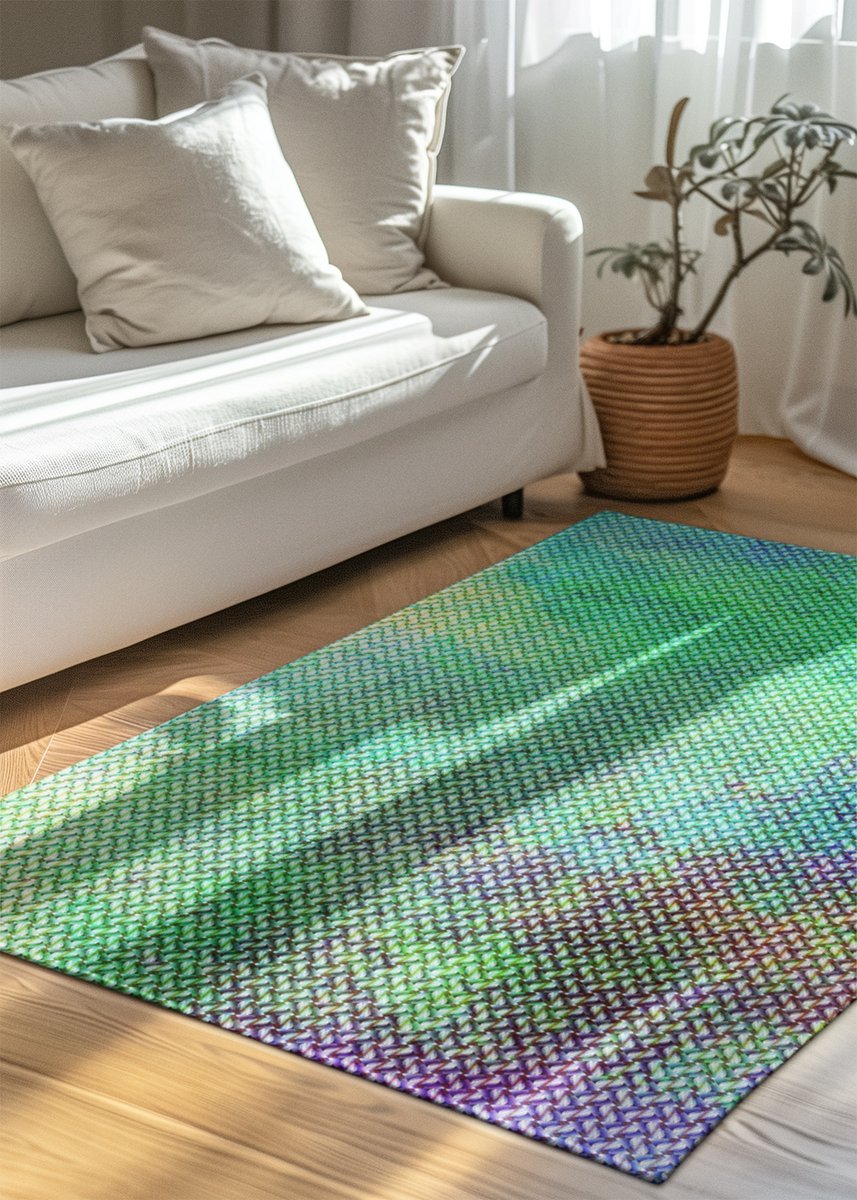 habatour20's tweet image. Turn your floor into a work of art with this vibrant woven-style #gradientrug. Soft blues, greens, purples, and pinks blend together in a modern #abstractdesign, ideal for bedroom, living room, studio, or creative workspace.
Available at : habatourcreations.threadless.com/designs/dreamy…
#rugsforsale