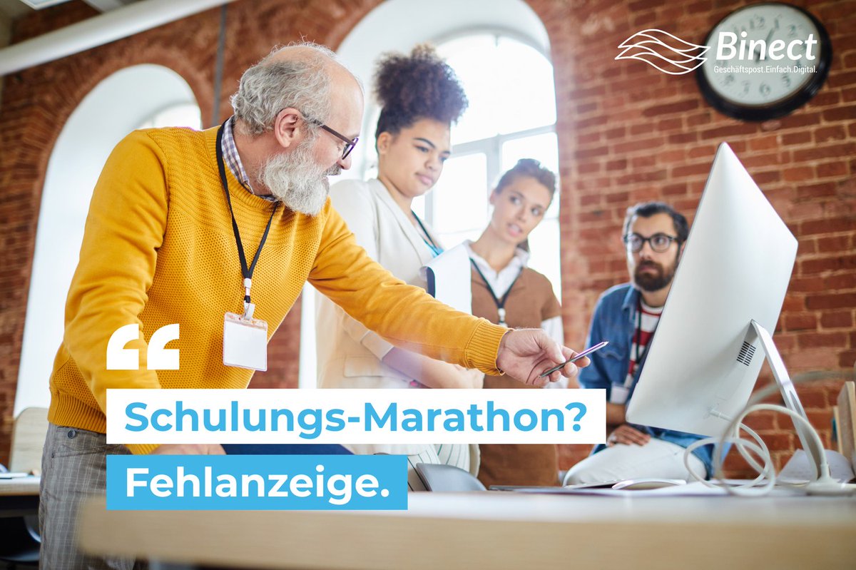 🚀 Installation in wenigen Tagen
🚀 Intuitive Benutzeroberfläche
🚀 Minimaler Schulungsaufwand
🚀 Schnelle Integration in bestehende Systeme
🚀 Persönliche Betreuung durch das Binect-Team

binect.de/terminanfrage

#Digitalisierung #Onboarding #HybridPost #Briefversand