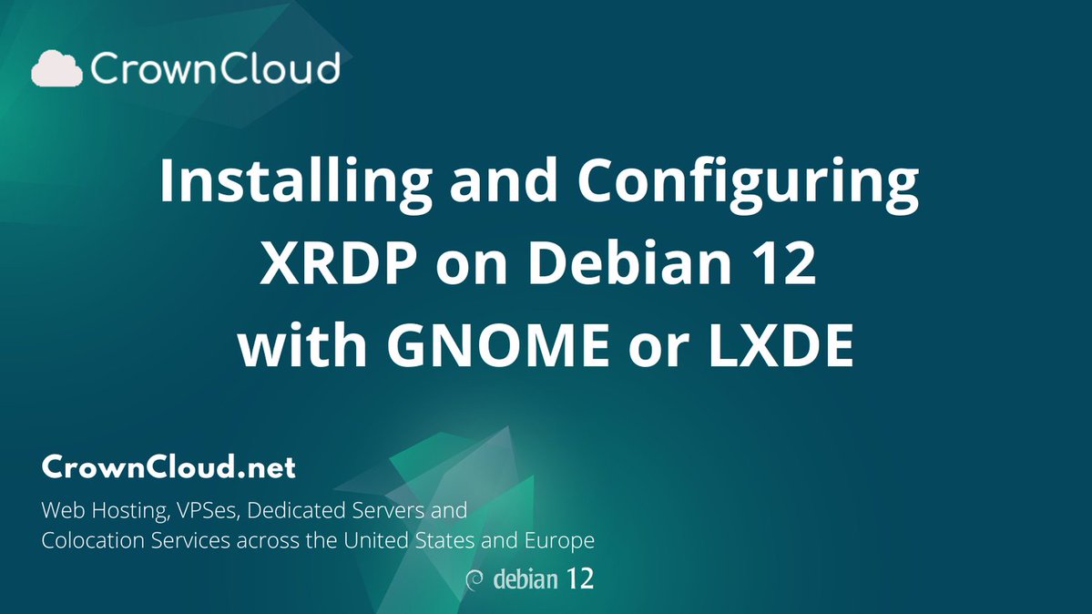 crownclouds's tweet image. Turn your Debian 12 machine into a remote-access desktop!

Our new guide shows how to set up XRDP with GNOME or LXDE — smooth and secure

wiki.crowncloud.net/index.php?How_…

#SysAdmin #LinuxTips #Debian12