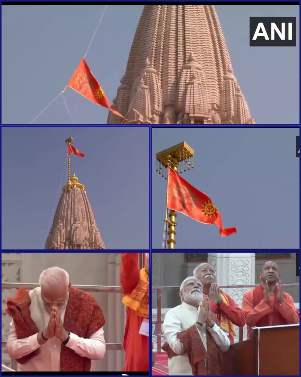 The day Kesariya flies atop the Ram Mandir in Ayodhya, Bharat becomes a Hindu Rashtra.
Dream came true of 100 crore Sanatanis.
