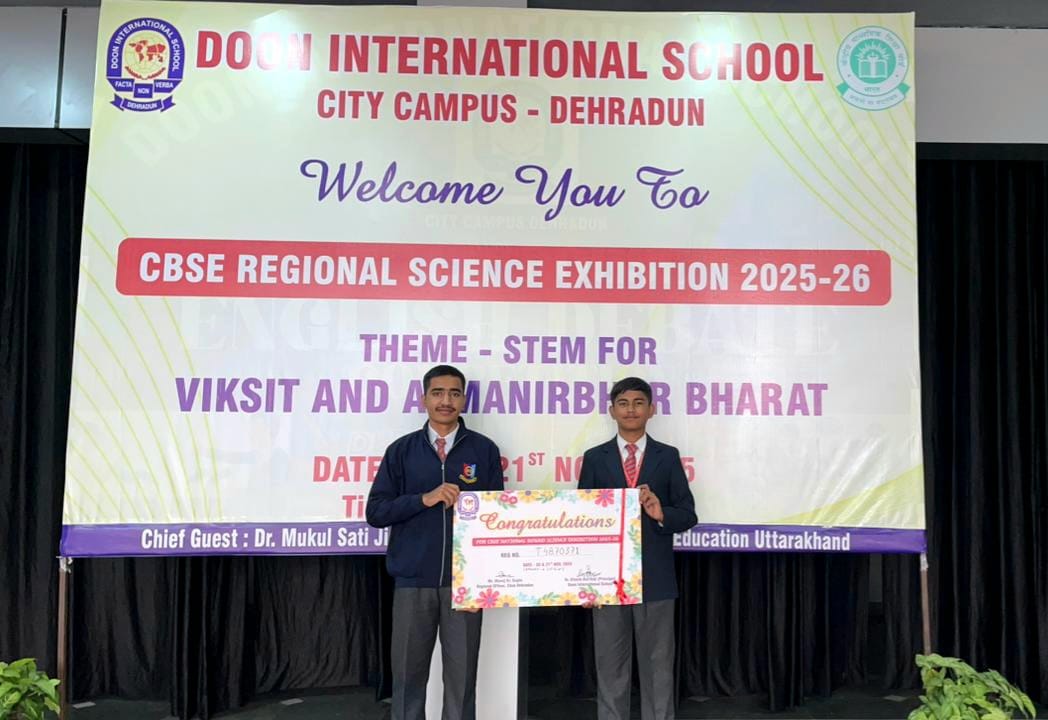 #NationBuilding

Rising Star Corps congratulates Abhinav Choudhary &amp; PushpRaj Singh of #APSKaluchak for securing Rank 1 in the Emerging Technologies category at the CBSE Regional Science Exhibition 2025 in Dehradun, paving the way for their entry into the National CBSE Science