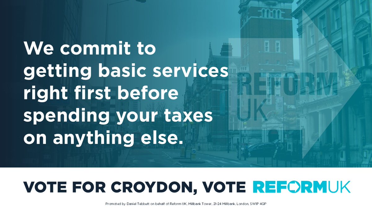 ReformUKCRYDN's tweet image. #Croydon #Reform #ReformUK