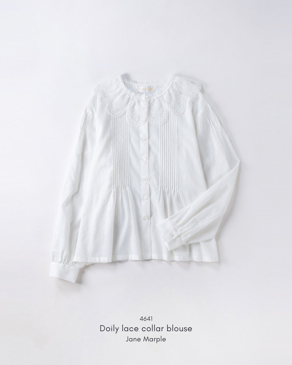 JaneMarple_stmm's tweet photo. 2025-2026 AUTUMN&WINTER 2nd COLLECTION
「THE 40TH RIBBON」
4641
Doily lace collar blouse
ドイリーレースカラー ブラウス
color: off white
¥34,980
#janemarple #janemarpledanslesalon #anniversary #lace #lacework #ジェーンマープル https://t.co/6FjAJmttLI