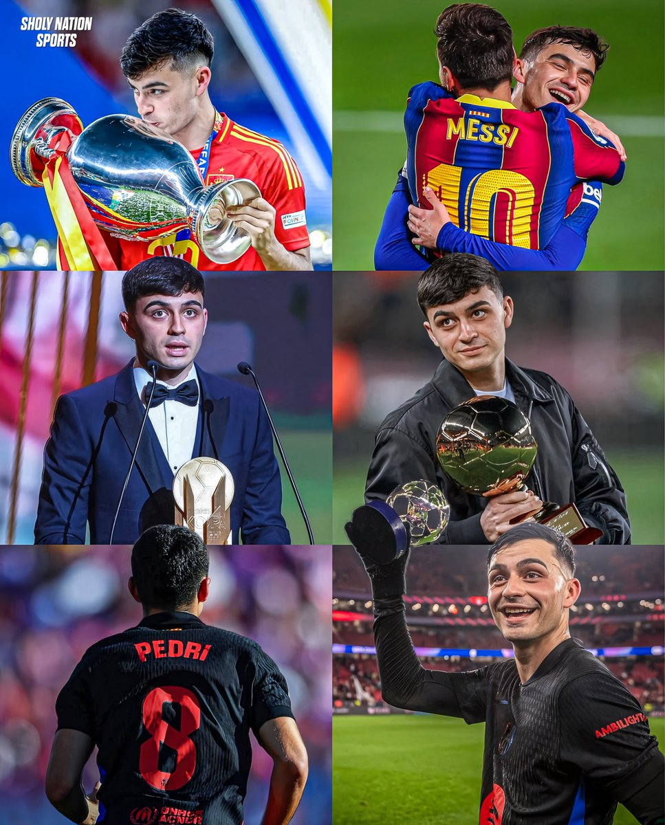 Sholynationsp's tweet image. 🇪🇸 Pedri Gonzalez - career stats:

⚽️ 37 goals
🎯 34 assists
🏆 EURO champion
🏆 2x LaLiga
🏆 2x Copa del Rey
🏆 2x Supercopa
🥈 Olympic silver medal

⭐️ Golden Boy
⭐️ Kopa Trophy
⭐️ EURO Young Player of the Tournament

He turns 23 today! 🎂