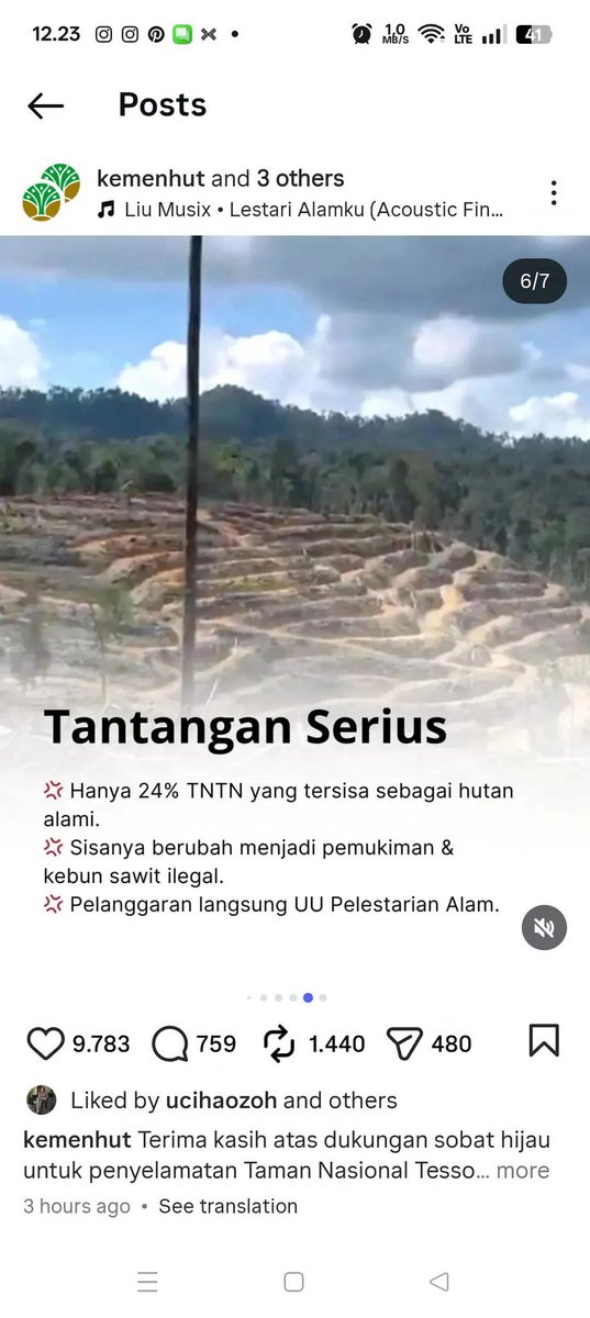 dessyDMP's tweet photo. @tanyakanrl Zionis lokal. Please ini harus diramein.. Sisa hutan alami hanya tinggal 24% kita harus desak. Udah 3 gajah mati hanya dalam kurun waktu kurang 1 tahun. https://t.co/vNm6PdV1c0