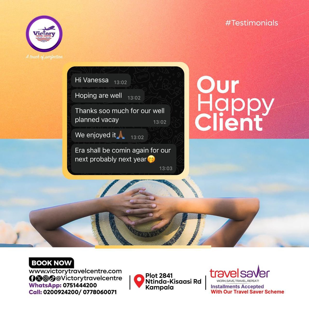 Be the next person to testify this festive season, make your booking now via +256751444200 and enjoy your holidays in style.
#festive #holidays #christmas #traveling