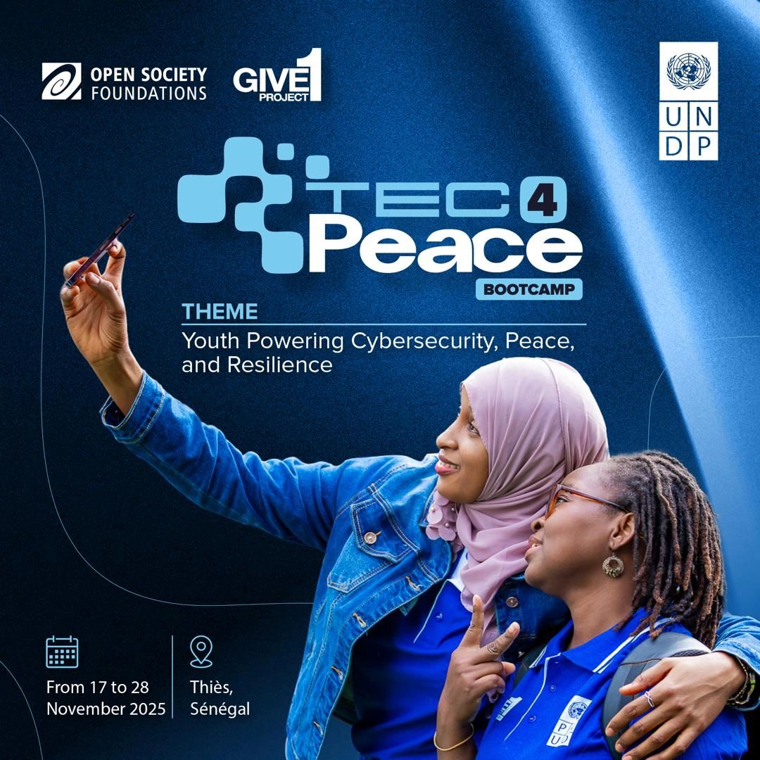 PNUDBenin's tweet image. L’Afrique bouge et le Bénin est au rendez-vous !

5⃣jeunes béninois participent au #BootCamp #Tech4Peace à Thiès🇸🇳 aux côtés de +100 talents de 21 pays d’Afrique de l’Ouest et du Centre @UNDPWACA 

🎯Construire ensemble un espace numérique plus sûr, inclusif &amp;amp; promoteur de #paix.