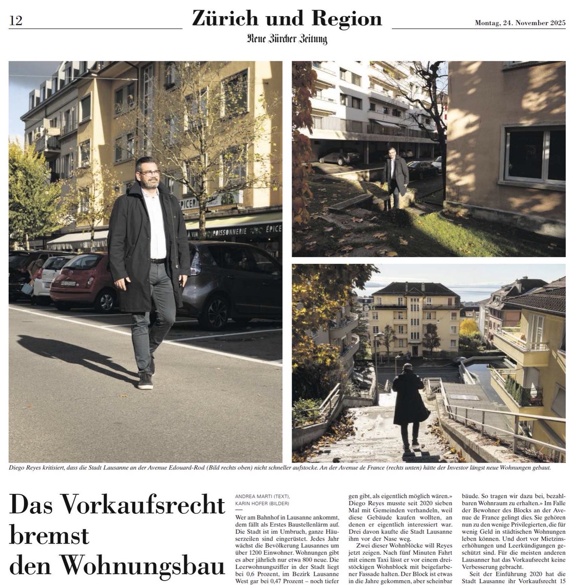 ▶️ Das #Vorkaufsrecht sorgt dafür, dass es in Lausanne weniger Wohnungen gibt, als eigentlich möglich wären.
▶️ Es sei «schwierig bis undenkbar», sowohl tiefe Mieten als auch moderne Sanierungen gleichzeitig zu erreichen.
👉 Weitere Informationen: hev-winterthur.ch/artikel/abstim…