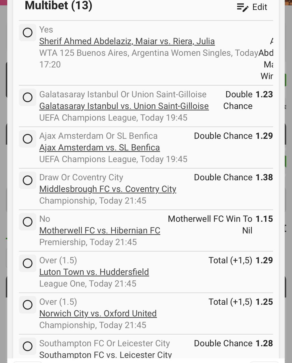 BabyBalr's tweet photo. 30 odds 6 selections…🍏🍏🍏

BW239A38D1 
https://t.co/Txft0mQdCn

30 odds 13 selections…🍏🍏🍏

BW239AB8FF 
https://t.co/I5xbW2PPIA https://t.co/KQ3b4clHmA