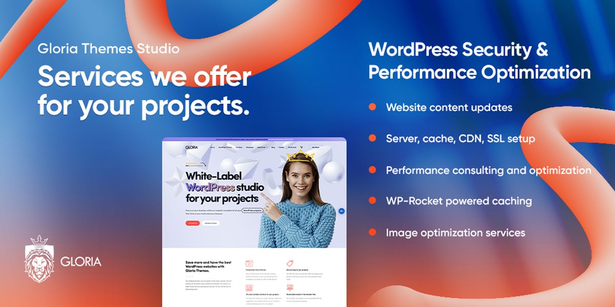 GloriaThemes's tweet image. 🚀 Boost your WordPress speed &amp;amp; security!
We optimize content, server resources, caching, CDN/SSL, plugins, themes + WP-Rocket &amp;amp; image optimization.

Get a faster, smoother website 👇
🔗 gloriathemes.com/hire-us/

#WordPress #SpeedOptimization #WPRocket